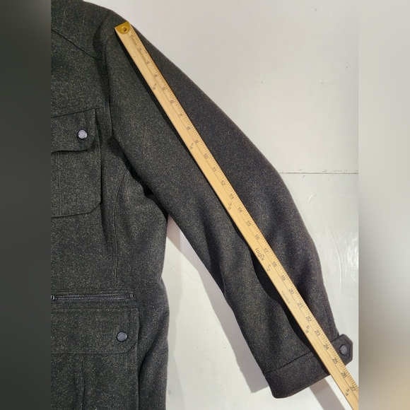 Michael Kors Gray Military Field Jacket with Structured DesignMichael Kors Men's - Picture 14 of 16